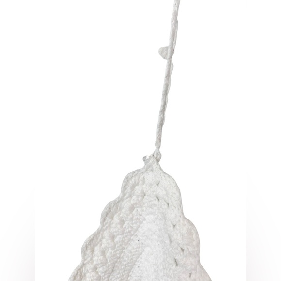 Brandy Melville white crocheted top bralette, XXS, Summer Boho Hippie Festival - Picture 5 of 7